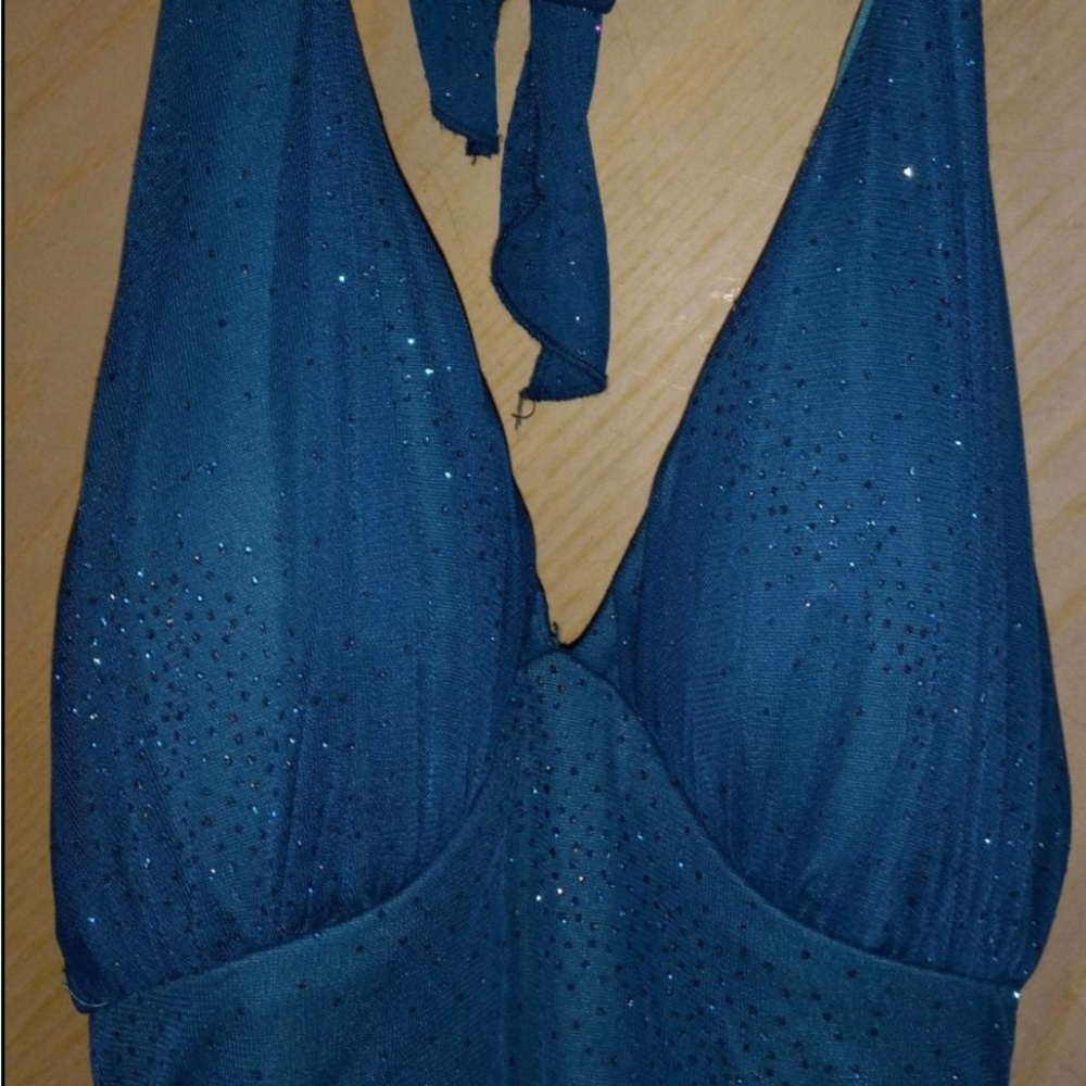City Triangles blue high low dress